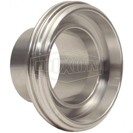 Dixon DIN Welding Male, Fitting/Connector Type: Male, DN100 Nominal Size, 2.13 in Thickness, 316 SS, 5.12 15A-R400DIN